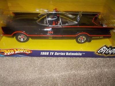 BATMOBILE 1:18 Scale Mattel Hot Wheels 1966 Batman TV Series NIB- SEALED • $125
