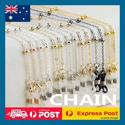 $4.50 • Buy Reading Eyeglass Glasses Metal Chain Cord Lanyard Sunglasses Holder Sports Strap