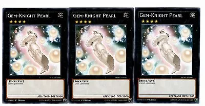 Yugioh- 3X Gem-Knight Pearl - Common - 1st Edition - WIRA-EN042 - Near Mint • $1.39