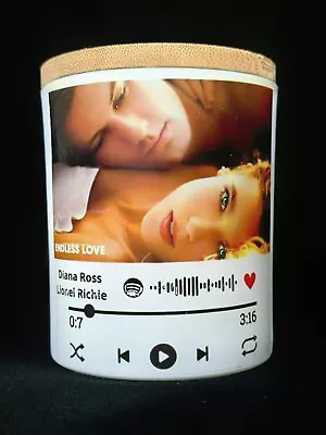 Custom Handmade Candle With Your Uploaded Photo Music Gifts For Any Occasion • $29.99