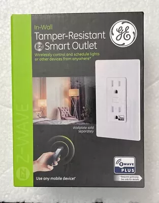 GE In-Wall Tamper-Resistant EZ Mobile Smart Outlet Z-Wave Plus ZW1002 New In Box • $27.96