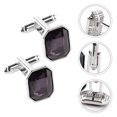 £3.99 • Buy  Dress Shirts Men Women Cufflink Fashion Diamond Cufflinks Alloy Gift