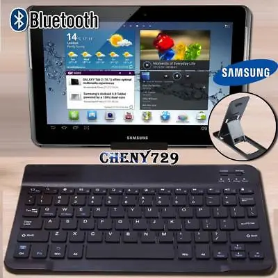 £9.99 • Buy For 10  12  Samsung Galaxy Tab Tablet Wireless Bluetooth Keyboard + Stand Holder
