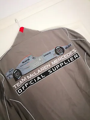 Rare Kenwood McLaren F1 Mercedes Benz Formula One Unworn Jacket Bomber Gray Sz M • $119.91