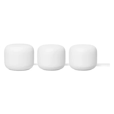 $416.85 • Buy Google Nest WiFi Mesh Router 3 Pack GA00823 - 1 Base Unit And 2 Wifi Points Unit