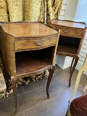 £120 • Buy Pair Of Vintage French Bedside Tables Need Some Tlc 