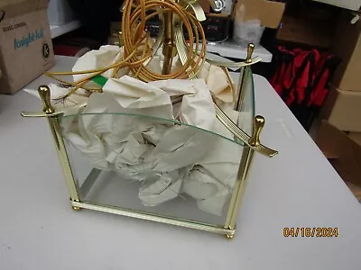 Vintage Progress Lighting Polished Brass Hanging Town & Country Fixture P3656-10 • $49.99