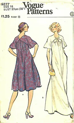 1970s Vintage VOGUE Sewing Pattern B38  EVENING DRESS Caftan Style (1902) • £15.99