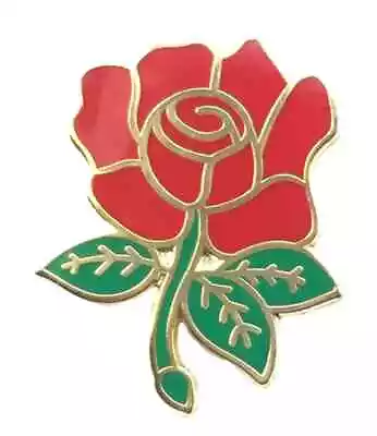 Lancashire Rose Cut Hard Quality Enamel Lapel Pin Badge • £6.75