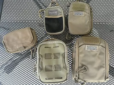 Vanquest - Maxpedition - Condor Edc Pouch Lot - 5 Total Pouches Nice Variety • $124.95