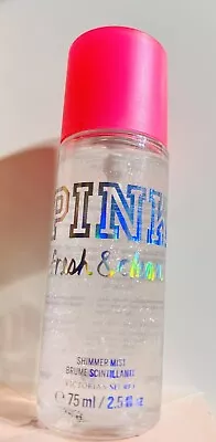 Victoria Secret PINK Fresh & Clean Shimmer Body Mist 2.5 Oz (Discounted) • $23.95