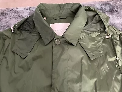 Mackintosh Mens Light Hooded (detachable) Raincoat Green Size XL UK 44 • £179