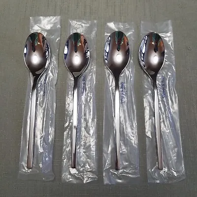 NEW! 4-Villeroy & Boch NEW WAVE Soup Spoon Glossy 18/10 Stainless Flatware 4 • $24.99