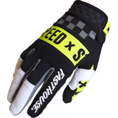 NEW Fasthouse Speed Style Domingo White/Black Kids Motocross Dirt Bike Gloves • $25