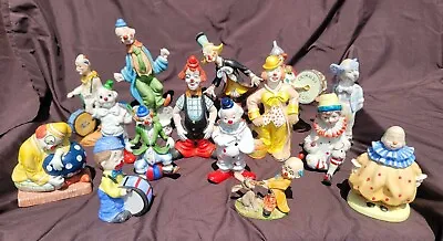 Vintage Rare Porcelain / Ceramic Collection Of Clowns - EXCELLENT CONDITION  • $50