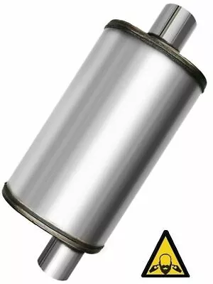 Universal Stainless Steel Straight-through Perforated Performance Muffler 2.5  • $49.74