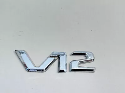 Mercedes W140 S600 V12 Emblem Logo Sign Badge Chrome 92-99 OEM • $34.99