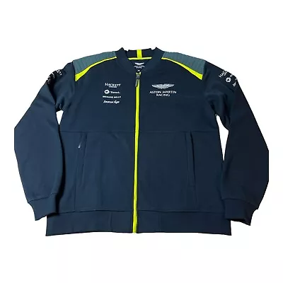 Hackett London Aston Martin Racing Men's Softshell Black Jacket 3XL • $99.99