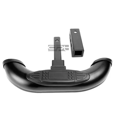 1.25 /2 Receiver Black Polished Rear Trailer Towing Hitch Cover Step Bar Guard • $44.88