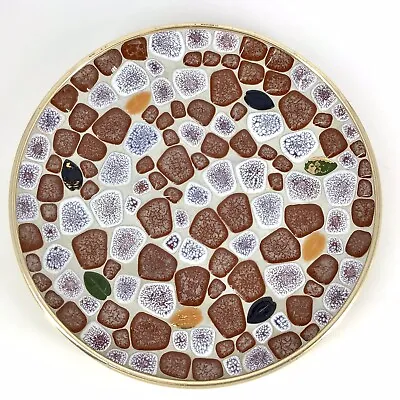 Vintage Mid Century Modern Mosaic Tile Dish Tray Plate • $22.99