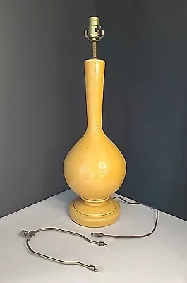 Large Vintage 1960s Golden Yellow  Ceramic Genie Lamp Mid Century Modern MCM  • $135