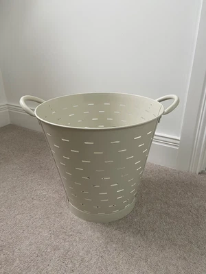 £15 • Buy Large Garden Trading Storage Container/basket, Spray Painted Steel, Colour Chalk