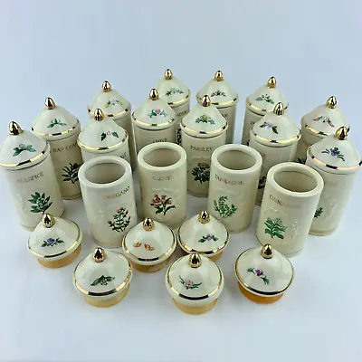 Vintage Lenox Spice Garden Assorted Porcelain Spice Jars Lids & Jar W/Lid Sets • $3.97