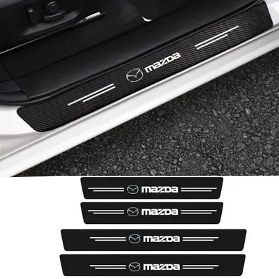 4x Mazda Car Door Step Plate Sill Scuff Protector Anti-Scratch Stickers Decals • $10.98