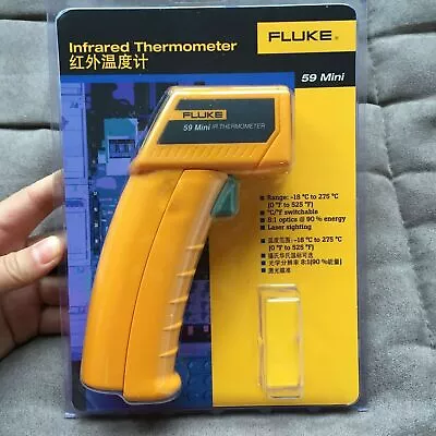 Fluke 59 F59 Mini Handheld Laser IR Infrared Thermometer Gun 0~525°F Temp Tester • $45.99