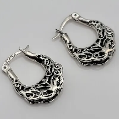 Taxco Mexico 925 Filigree Dangling Earrings Mexican Elegant • $42