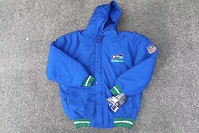 Seattle Seahawks Starter Jacket Parka OG 1990's BNWT NFL Steve Largent Sz M • $799.99