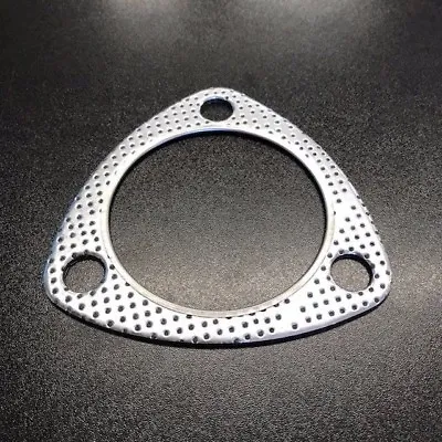 Reinforced 3 Bolt Exhaust Flange Gasket Decat Downpipe 2.5  64mm INC FIRE RING • £6.70