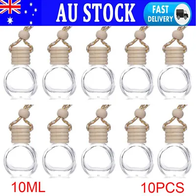 $19.39 • Buy 10Pcs Empty Diffuser Car Perfume Air Freshener Hanging Ornament Gadget Bottle AU