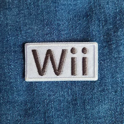 Nintendo Wii Logo Patch (Iron On Sew Embroidery Applique Retro 2000s) • $3.99