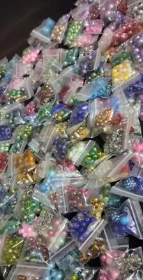 Bead Lots Jewelry Making Lot  (12x) Packages-loose Beads. Nice Quality  Beads • $14