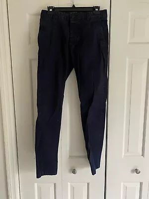 Divided H&M Solid Navy Blue Men's Chino Khakis Pants 28 • $14.99