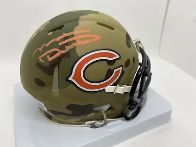 Mike Ditka Autographed Chicago Bears Camo Camouflage Mini Helmet !! BAS • $135