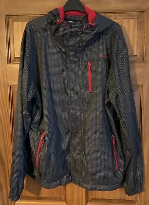 Animal Mens Lightweight Black/White Hooded Raincoat -Size L( Hardly Worn) • £9.99