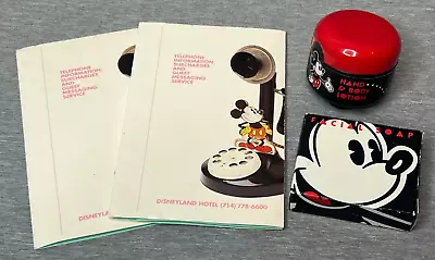 Vintage DISNEYLAND HOTEL: Phone Info Fold-out Pad Soap Lotion Mickey Mouse 1996 • $11.99