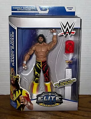 2015 WWE Mattel Elite Series 38 MACHO MAN RANDY SAVAGE Wrestling Figure NIB Hat • $39.99
