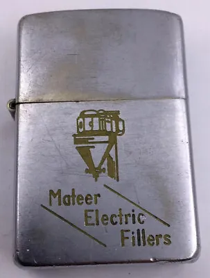 Vintage 1959 Fullsize Zippo - Mateer Electric Fillers (i567) • $55