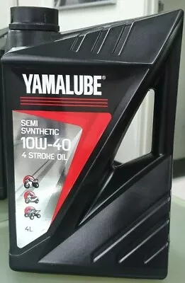 $64.99 • Buy Yamaha Yamalube Semi Synthetic Motorcycle Oil 4 Litres YMD-65021-04-04