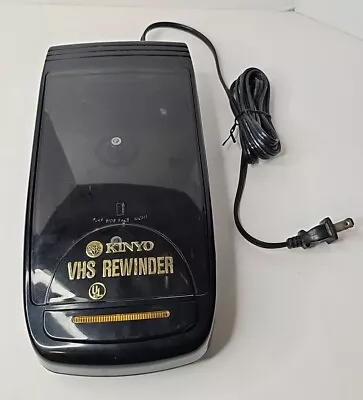 Kinyo VHS Video Cassette Tape 1 Way Rewinder VTG UL Black Standard  • $29.95