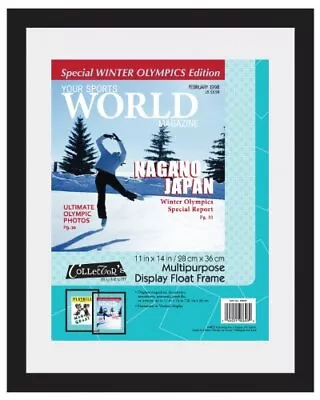 MCS 11x14 Inch Magazine Display Float Frame Black (40946) • $28.09