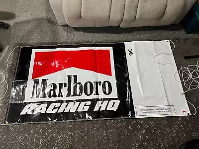 Nice 36”x72” Marlboro Racing HQ Advertising Banner Large • $29.99