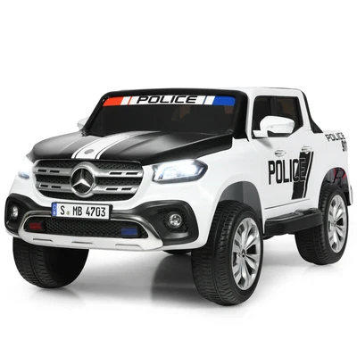$376 • Buy 12V 2-Seater Kids Ride On Police Car Licensed Mercedes Benz X Class RC W/ Trunk