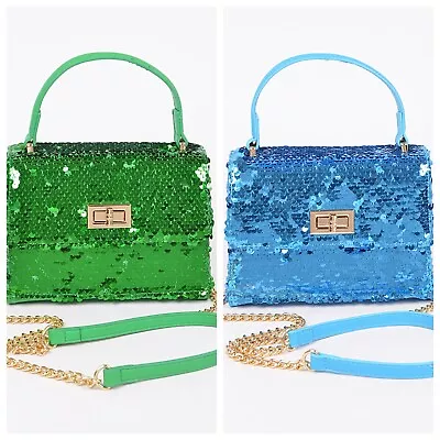 HANDBAG SEQUIN HANDBAG Crossbody Shoulder Bag • $21.99