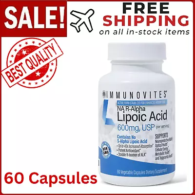 Stabilized R-Alpha Lipoic Acid 600Mg Per Serving [High Potency] • $47.97