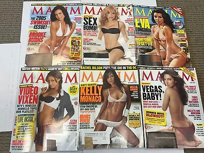 Maxim Magazines 2005 Lot Of 6 Eva Longoria Kelly Monaco Excellent Condition • $19.99