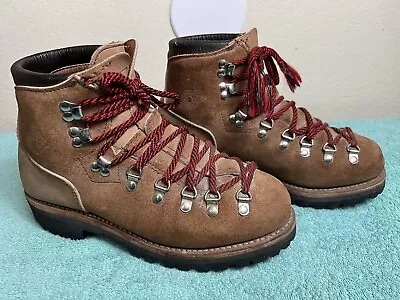 Dexter Hiking Mountaineering Boots Vtg Leather Suede Vibram USA 7 1/2 M Women • $103.50